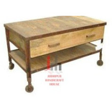 Table de console en bois